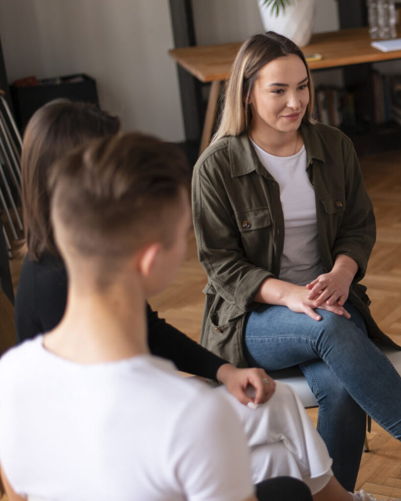 Highlighting the advantages of group support. Exploring the positive outcomes and benefits of participating in group counselling sessions in a mental health setting.